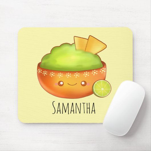 avocado guacamole en tortilla chips muismat (Met muis)