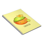 avocado guacamole en tortilla chips notitieboek (Rechterzijde)