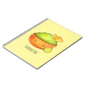 avocado guacamole en tortilla chips notitieboek (Linkerzijde)