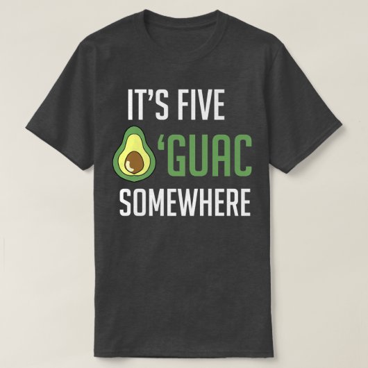 Avocado Guacamole is vijf guac, ergens anders Funn T-shirt (Design voorkant)