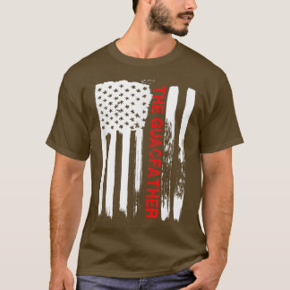 Avocado Guacamole T Gift de Guacfather USA vlag T-shirt