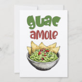 Avocado Guacamole & Tortillas Mexicaans eten Kaart (Voorkant)
