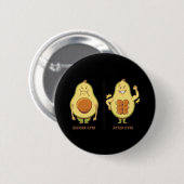 Avocado Gymliefhebber Ronde Button 5,7 Cm (Voorkant /achterkant)