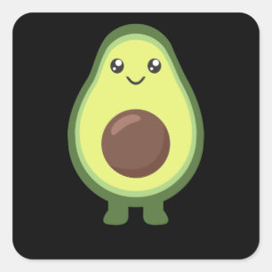 Avocado Halloween Costume Funny Avocados Vierkante Sticker