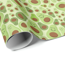 Avocado Happy Little Avos heeft een avocado-patroo Cadeaupapier