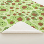 Avocado Happy Little Avos heeft een avocado-patroo Sherpa Deken (3/4)