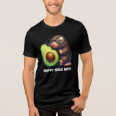 Avocado Happy Mole Day beroemd gemaakt door Avogad Tri-Blend Shirt (Voorkant)