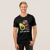 Avocado Happy Mole Day beroemd gemaakt door Avogad Tri-Blend Shirt (Voorkant volledig)