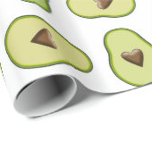 Avocado Hart Fruit Fiesta Baby Shower Feestje Cadeaupapier (Rol Hoek)