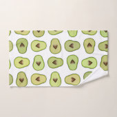 Avocado Hart Gezonde Fruit Leuke Speelse  Patronen Bad Handdoek (Handdoek)