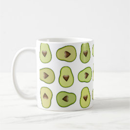 Avocado Hart Gezonde Vrucht Aangepast Koffiemok