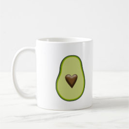 Avocado Hart Gezonde Vrucht Aangepast Koffiemok
