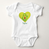 Avocado Hart Romper (Voorkant)