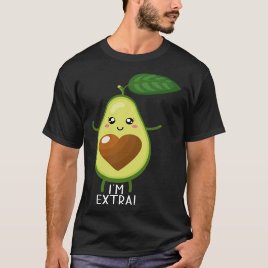 Avocado Healthy Fruit Guacamole Vegetarian Vegan 1 T-shirt (Voorkant)
