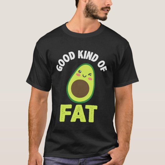Avocado  Healthy Fruit Guacamole Vegetarian Vegan  T-shirt (Voorkant)