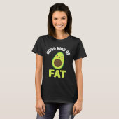 Avocado  Healthy Fruit Guacamole Vegetarian Vegan  T-shirt (Voorkant volledig)