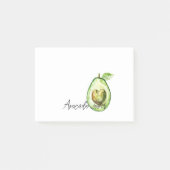 Avocado Heart Green Stripes Post-it® Notes (Voorkant)