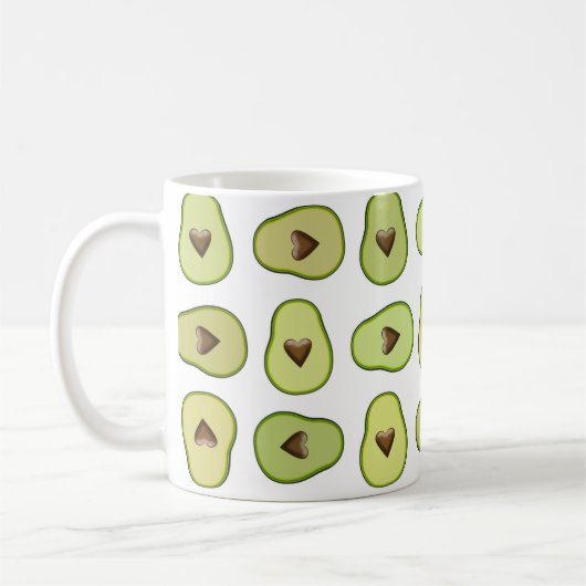 Avocado Heart Healthy Fruit Custom Koffiemok (Links)