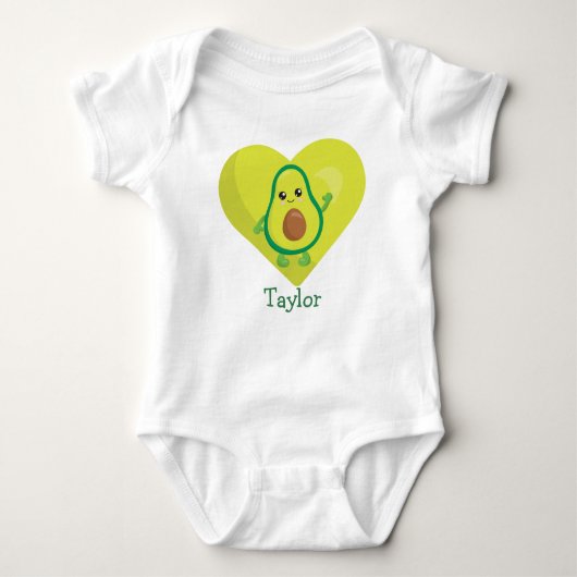 Avocado Heart Romper (Voorkant)