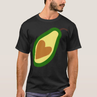 Avocado Heart Stickers Vegan Healthy T-shirt
