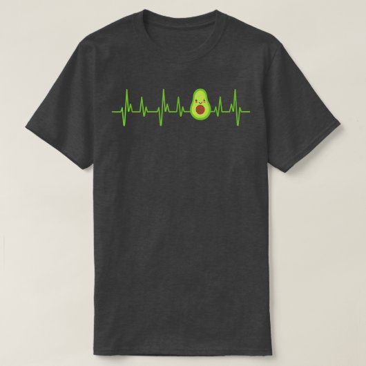 Avocado Heartbeat - avocado for men and women T-Sh T-shirt (Design voorkant)