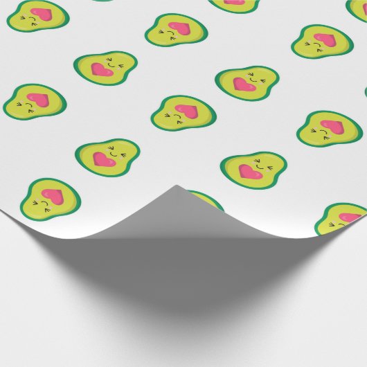 Avocado Hearts Trendy Cadeaupapier (Hoek)