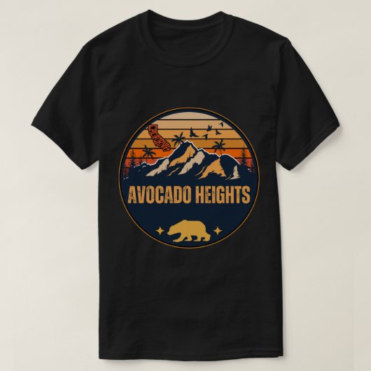 Avocado Heights, Californië T-shirt (Design voorkant)