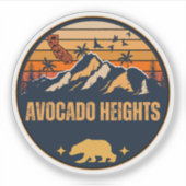 Avocado Heights Sticker (Voorkant)
