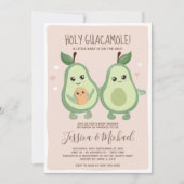 Avocado Heilig Guacamole Lesbian Baby shower Kaart (Voorkant)
