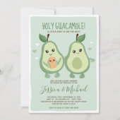 Avocado Heilig Guacamole Lesbian Baby shower Kaart (Voorkant)