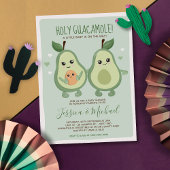 Avocado Heilig Guacamole Lesbian Baby shower Kaart