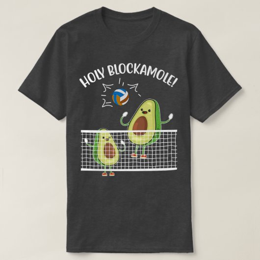 Avocado Heilige Blackamole Volleyball Lover Athlet T-shirt (Design voorkant)