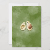 Avocado Heilige Guacamole Baby shower Kaart (Achterkant)
