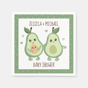 Avocado Heilige Guacamole Baby shower Napkins Servet
