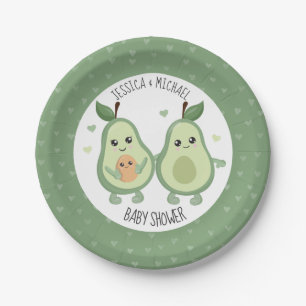 Avocado Heilige Guacamole Baby shower Papieren Bordje