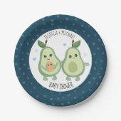 Avocado Heilige Guacamole Baby shower Papieren Bordje (Voorkant)