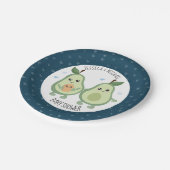 Avocado Heilige Guacamole Baby shower Papieren Bordje (Gekanteld)