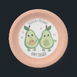 Avocado Heilige Guacamole Baby shower Papieren Bordje<br><div class="desc">Avocado Heilige Guacamole Baby shower Paper Bord - Introductie van ons ongelooflijk soepele ontwerp van het bord van avocado's. Met een zeer schattige, voedzame avocado en zijn/haar andere helft, vergezeld van hun kleine avocado-zaadje. De gezondheidsvoordelen van avocado's zijn algemeen bekend. Ze zijn een grote bron van vitaminen. Heilige guacamole! Dit...</div>