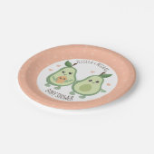 Avocado Heilige Guacamole Baby shower Papieren Bordje (Gekanteld)
