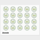 Avocado Heilige Guacamole Baby shower Ronde Sticker (Vel)