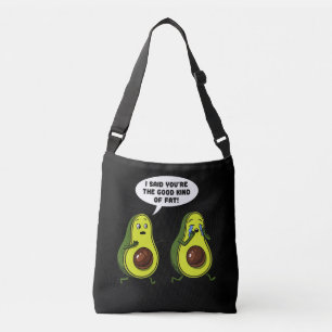 Avocado het goede soort vet grappenmaker Vegan Jok Crossbody Tas