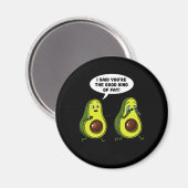 Avocado het goede soort vet grappenmaker Vegan Jok Magneet (Voorkant / Achterkant)