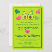 Avocado Hipster Wedding Kaart (Voorkant)