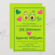 Avocado Hipster Wedding