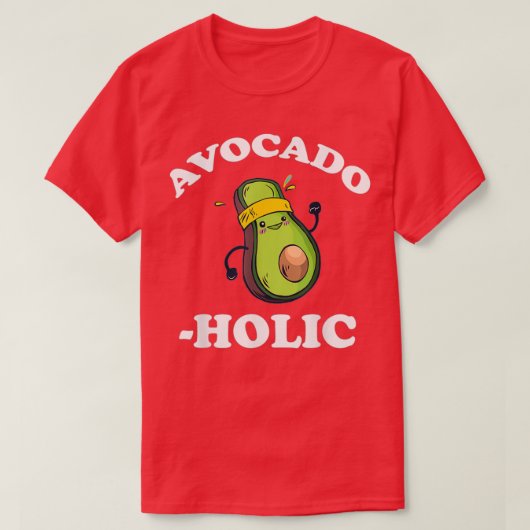 Avocado Holic Avocado Guacamole T-shirt (Design voorkant)