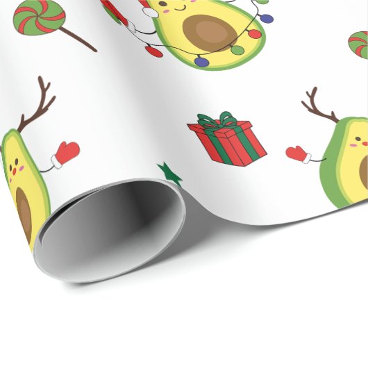 Avocado Holiday Wrapping Paper Cadeaupapier (Rol Hoek)