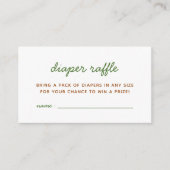 Avocado Holy Guacamole Baby shower Luier Raffle Informatiekaartje (Voorkant)