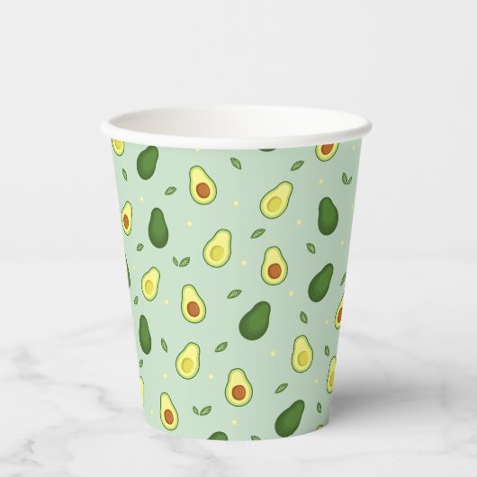 Avocado Holy Guacamole Groen Baby shower Verjaarda Papieren Bekers (Voorkant)