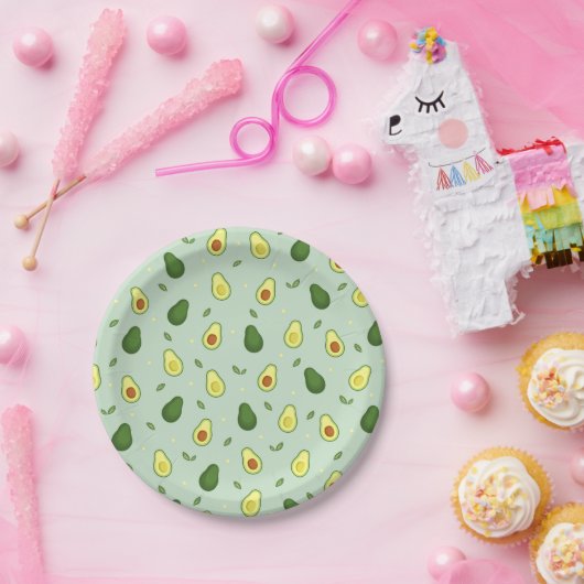 Avocado Holy Guacamole Groen Baby shower Verjaarda Papieren Bordje (Feest)