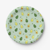 Avocado Holy Guacamole Groen Baby shower Verjaarda Papieren Bordje (Voorkant)